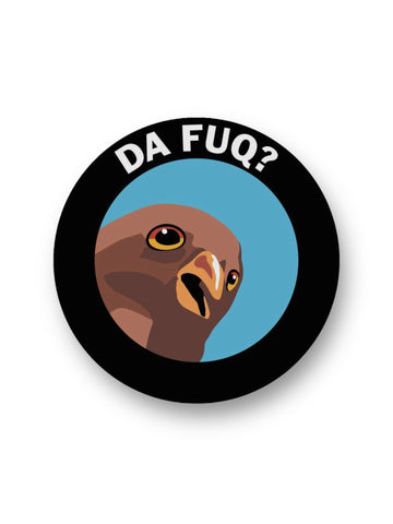 Da Fuq funny bird sticker by The Mincing Mockingbird sold by Le Monkey House