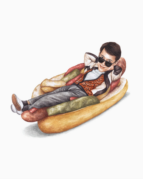 Ferris Bueller 8x10 print by Celebs on sandwiches sold by Le Monkey House