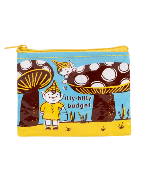 Itty bitty budget coin purse pouch by Blue Q sold by Le Monkey House