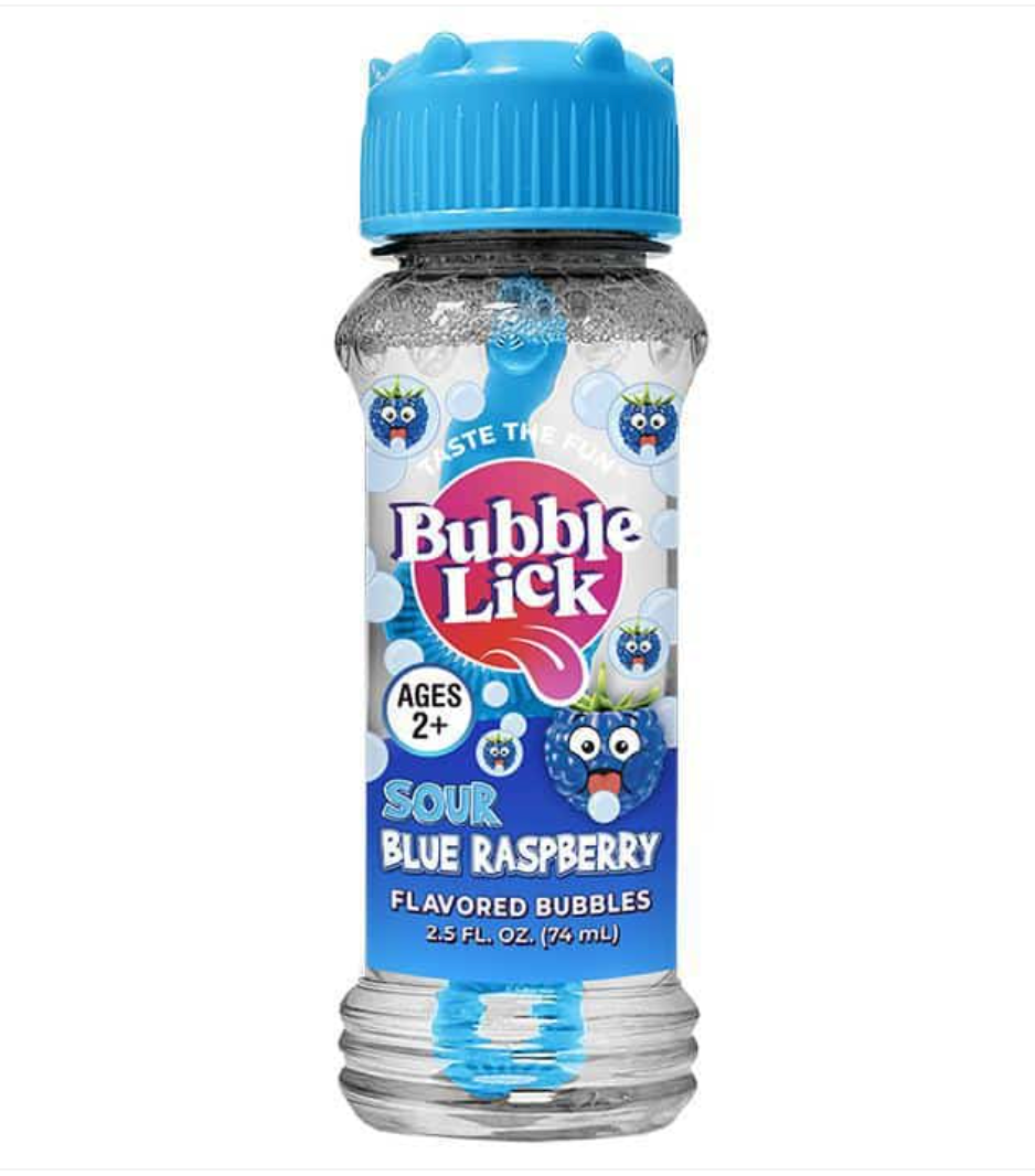 Blue Raspberry Edible Bubbles by Bubble Lick Le Monkey House