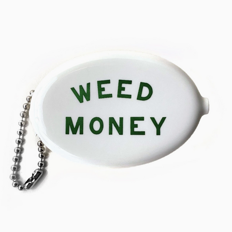 Weed Money Vintage Rubber Coin Purse Pouch by Three Potato Four Sold by Le Monkey House