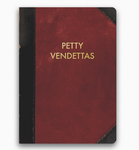 Vintage style petty vendettas notebook journal by The Mincing Mockingbird Sold by Le Monkey House