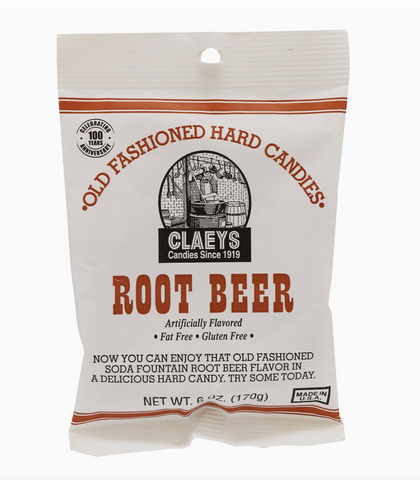 Old Fashioned Hard Candies by Claeys since 1919 Root Beer Flavor Sold by Le Monkey House