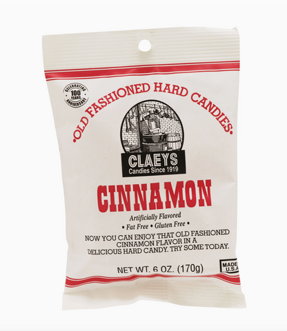 Old Fashioned Hard Candies by Claeys since 1919 Cinnamon Flavor Sold by Le Monkey House