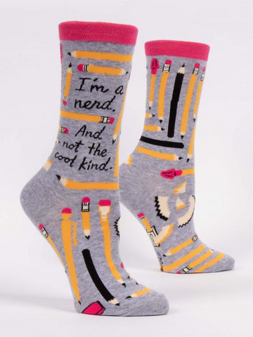 Women's Socks: I'm a Nerd, Not the Cool Kind