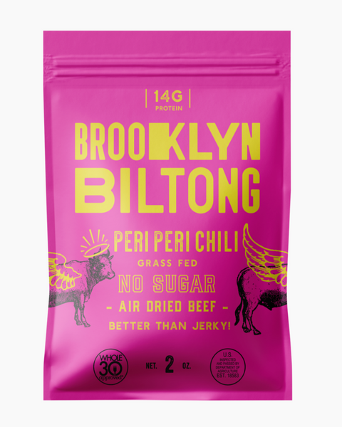 Brooklyn Biltong peri peri chili Air Dried grass fed Beef sold by Le Monkey House
