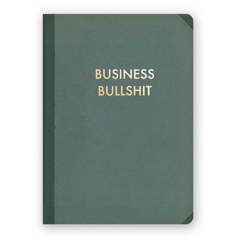 Business Bullshit vintage style Journal Notebook 5"x7" by The Mincing Mockingbird Sold by Le Monkey House