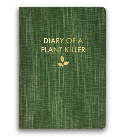 Vintage style notebook journal Diary of A Plant Killer by The Mincing Mockingbird Sold by Le Monkey House