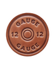 12 gauge handmade round Leather coaster by sugarhouse leather sold by Le Monkey House