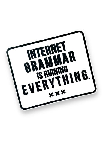 Internet Grammar Sticker