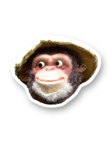 Monkey Face Sticker