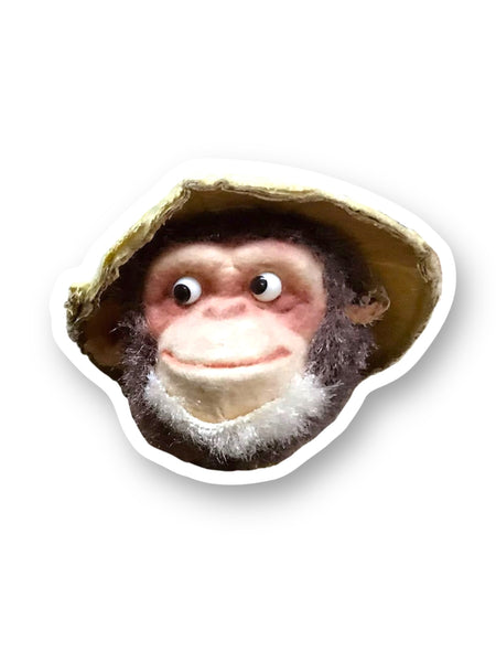 Monkey Face funny sticker by The mincing Mockingbird Sold by Le Monkey House