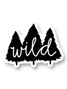 Wild, Outdoorsy Trees Sticker by Big Moods, Sold by Le Monkey House