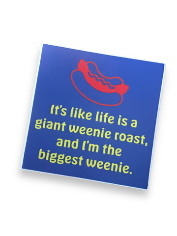Weenie Roast Sticker