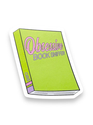 Obsessive Book Sniffer Sticker by Sweet Perversion, Sold by Le Monkey House