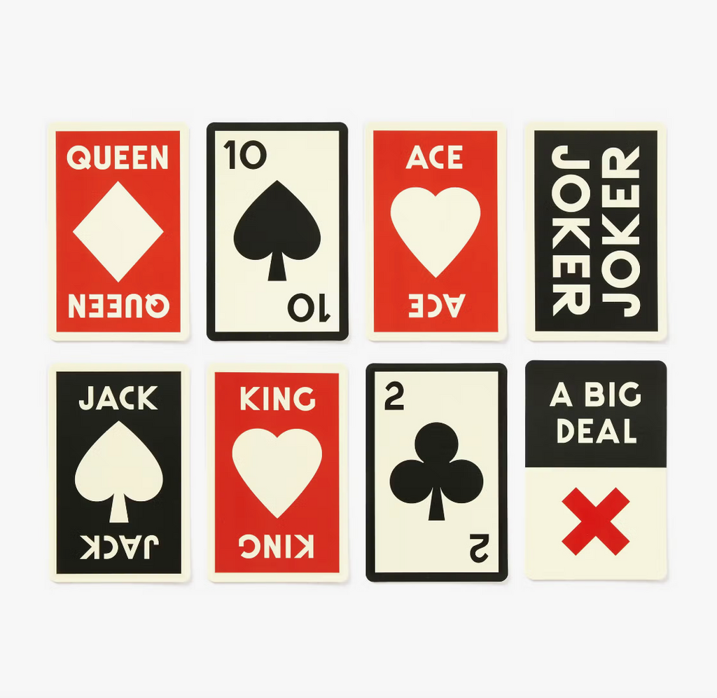 A Big Deal Oversized PLaying Cards by Brass Monkey Sold by Le Monkey House