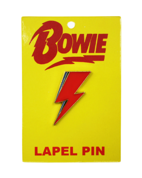 Aladdin Sane David Bowie Bolt Enamel Lapel Pin by square deal recordings sold by Le Monkey House