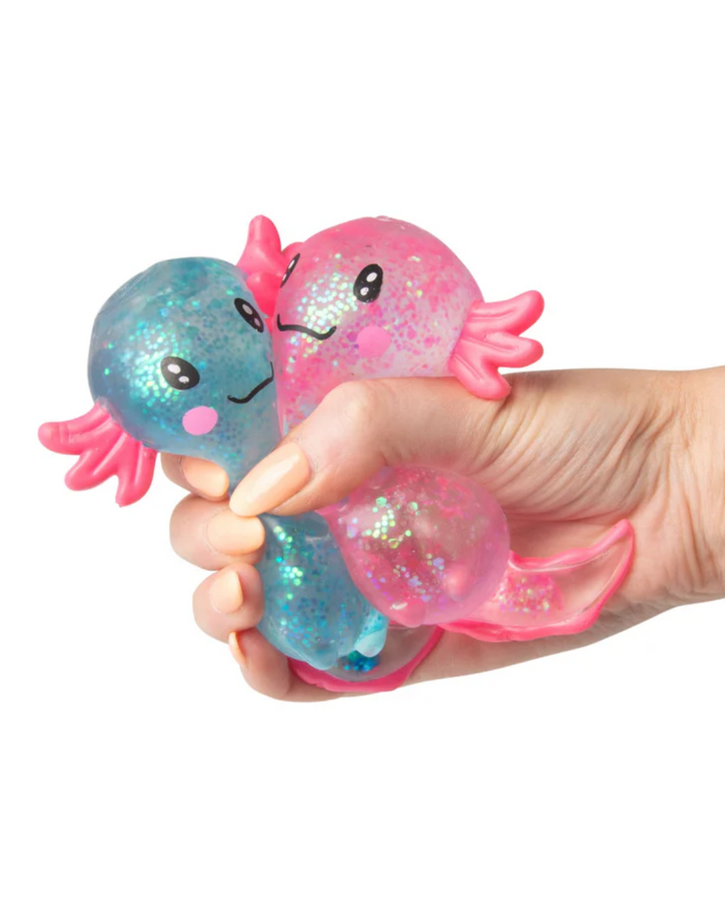 Sugar Axolotl squishy toy by Scrunchems, sold by Le Monkey House