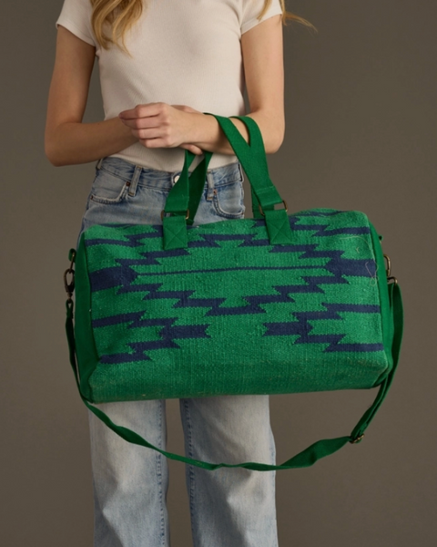 Aztec patterned duffel bag by Panache Apparel Co sold by Le Monkey House
