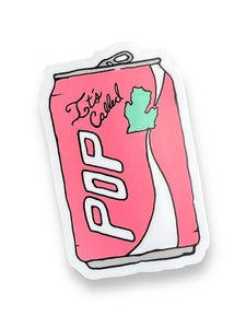 It's Called Pop Midwest Soda can sticker by Big Moods Sold by Le Monkey House