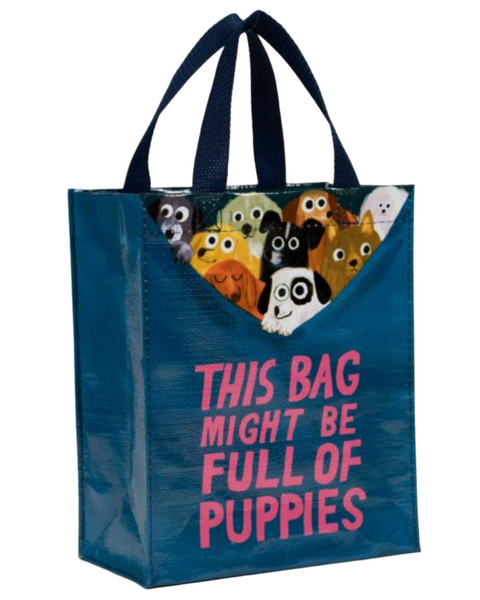 This might be a bag full of puppies handy tote by Blue Q Sold by Le Monkey House