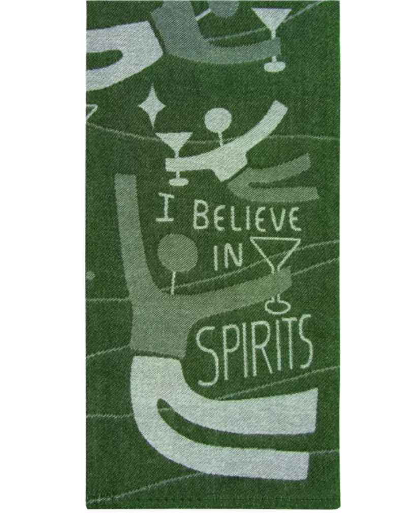 believe in spirits dish towel by Blue Q sold by Le Monkey House