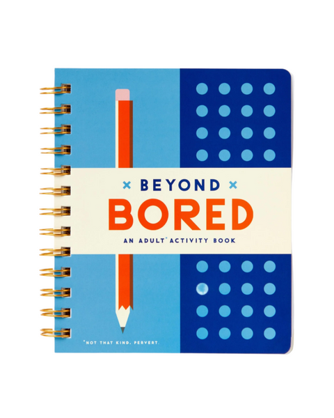 Beyond bored activity book for grownups by Brass Monkey Supply Co sold by Le Monkey House