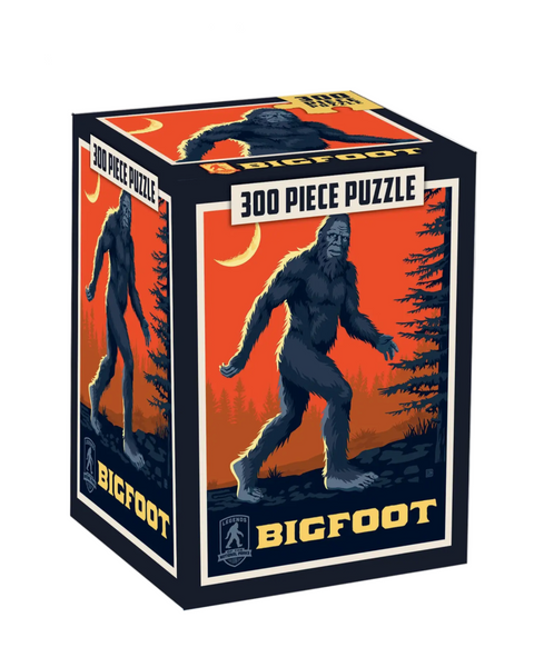 Bigfoot puzzle by Masterpiece puzzles sold by Le Monkey House