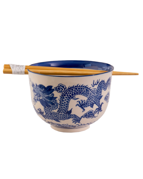 Blue & White dragon Ramen bowl by Urban Tokyo sold by Le Monkey house