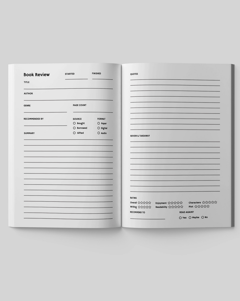 Books remembered reading journal by Timeside sold by Le Monkey House