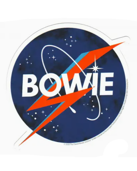 Bowie, David Bowie, NASA, Spaceman Sticker by Gypsy Rose, sold by Le Monkey House