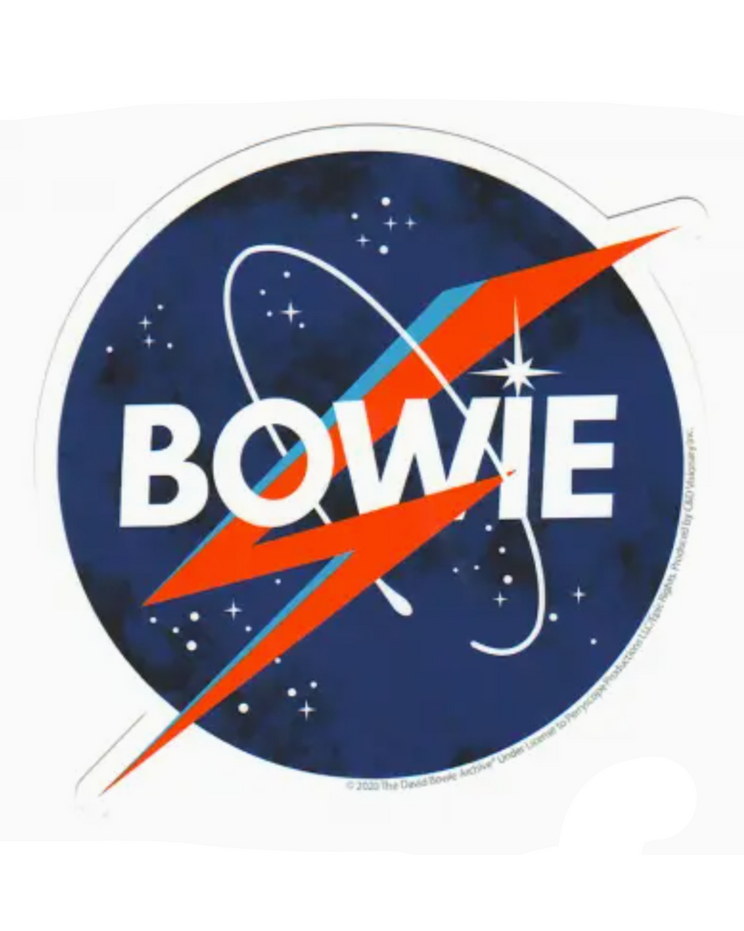Bowie, David Bowie, NASA, Spaceman Sticker by Gypsy Rose, sold by Le Monkey House