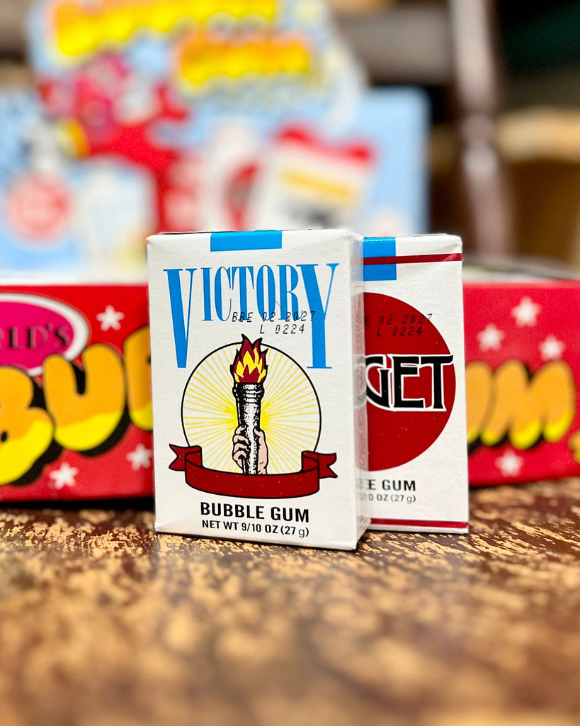 Bubblegum cigarettes retro vintage novelty candy sold by Le Monkey House