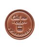 Calle me old fashioned bourbon lover handmade round Leather coaster by sugarhouse leather sold by Le Monkey House