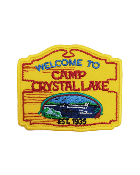 Camp Crystal Lake embroidered iron on patch by Shady Front sold by Le Monkey House