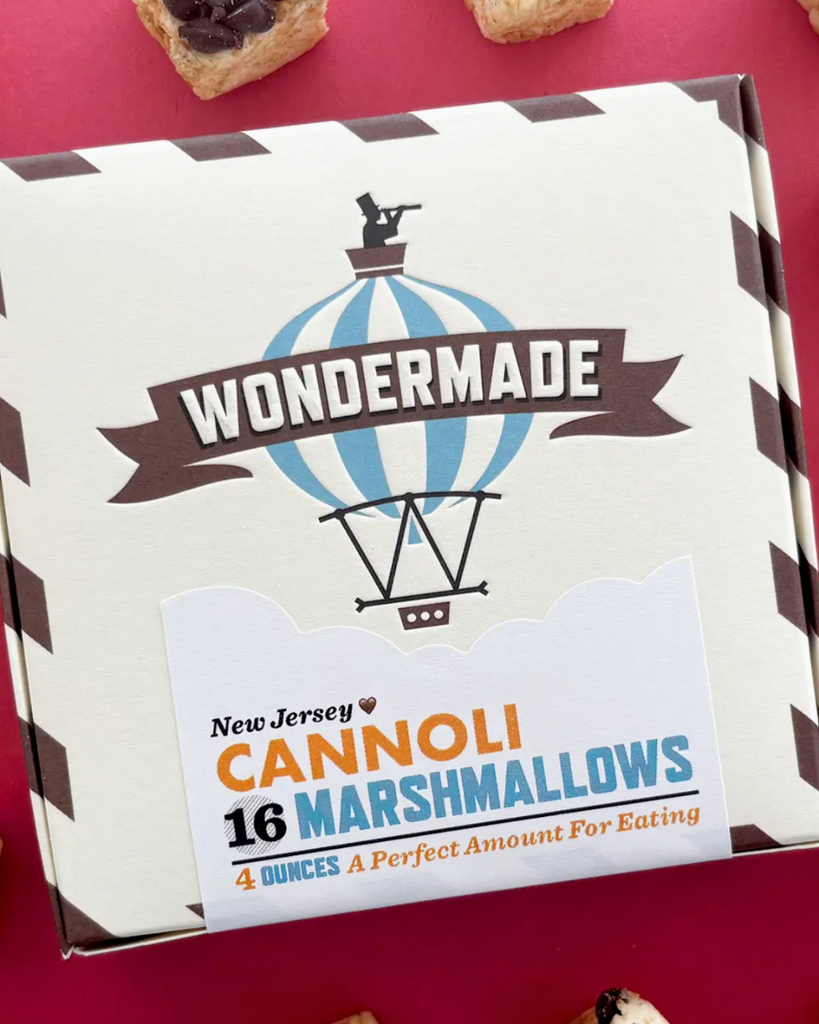 New jersey cannoli marshmallows by Wondermade sold by Le Monkey House