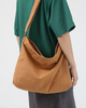 Canvas crossbody bag in brown sold by Le Monkey House