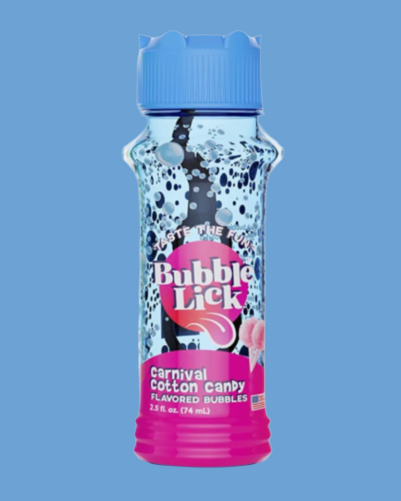 Carnival cotton candy flavored edible bubbles by Bubble Lick Universe sold by Le Monkey House