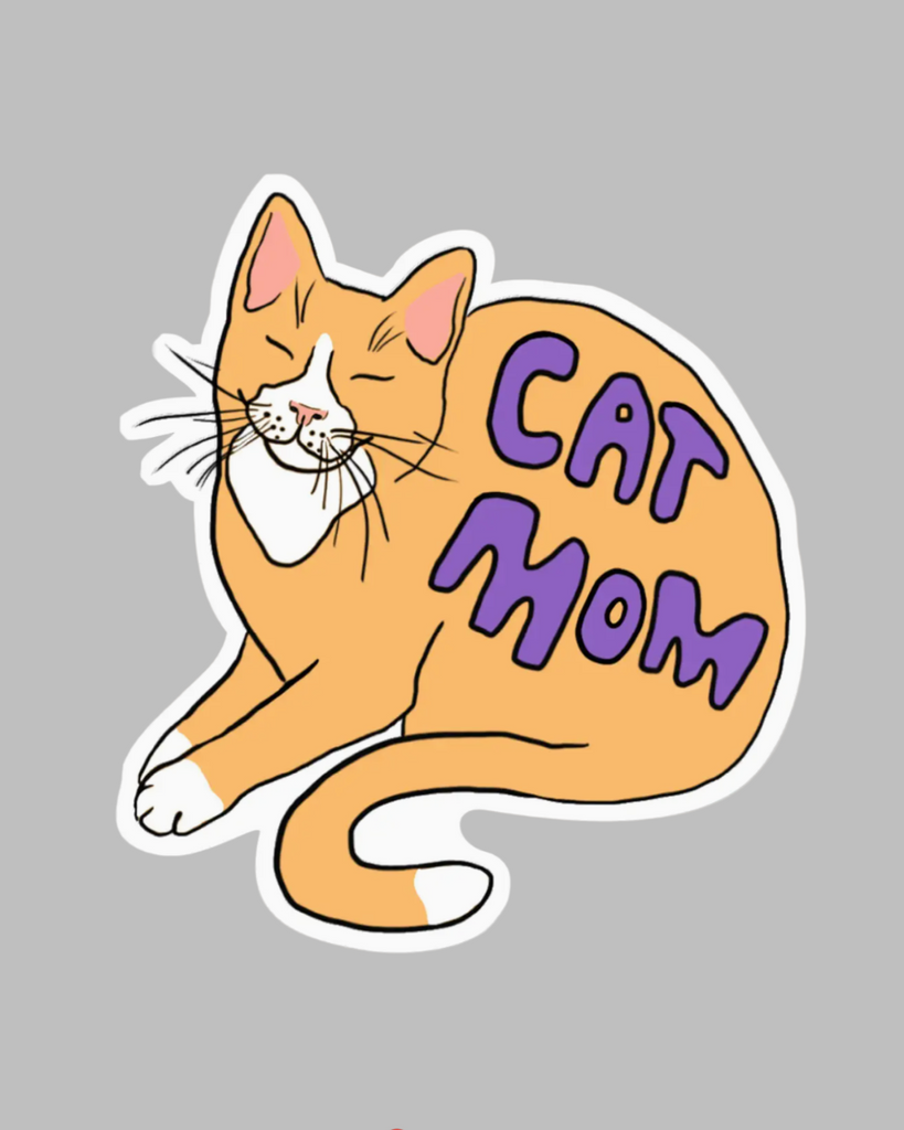 Cat mom sticker by Big Moods sold by Le Monkey House