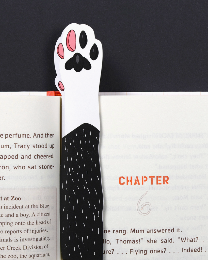 Cat paw bookmark by Humdrum Paper sold by Le Monkey House