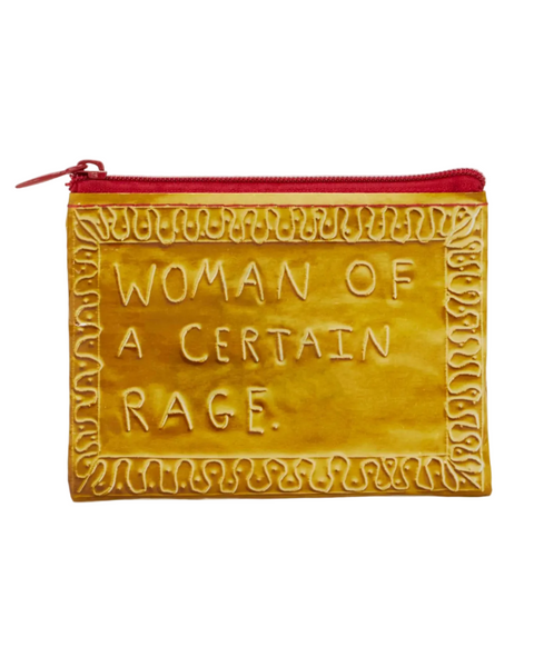 woman of a certain rage coin purse by Blue Q sold by Le Monkey House