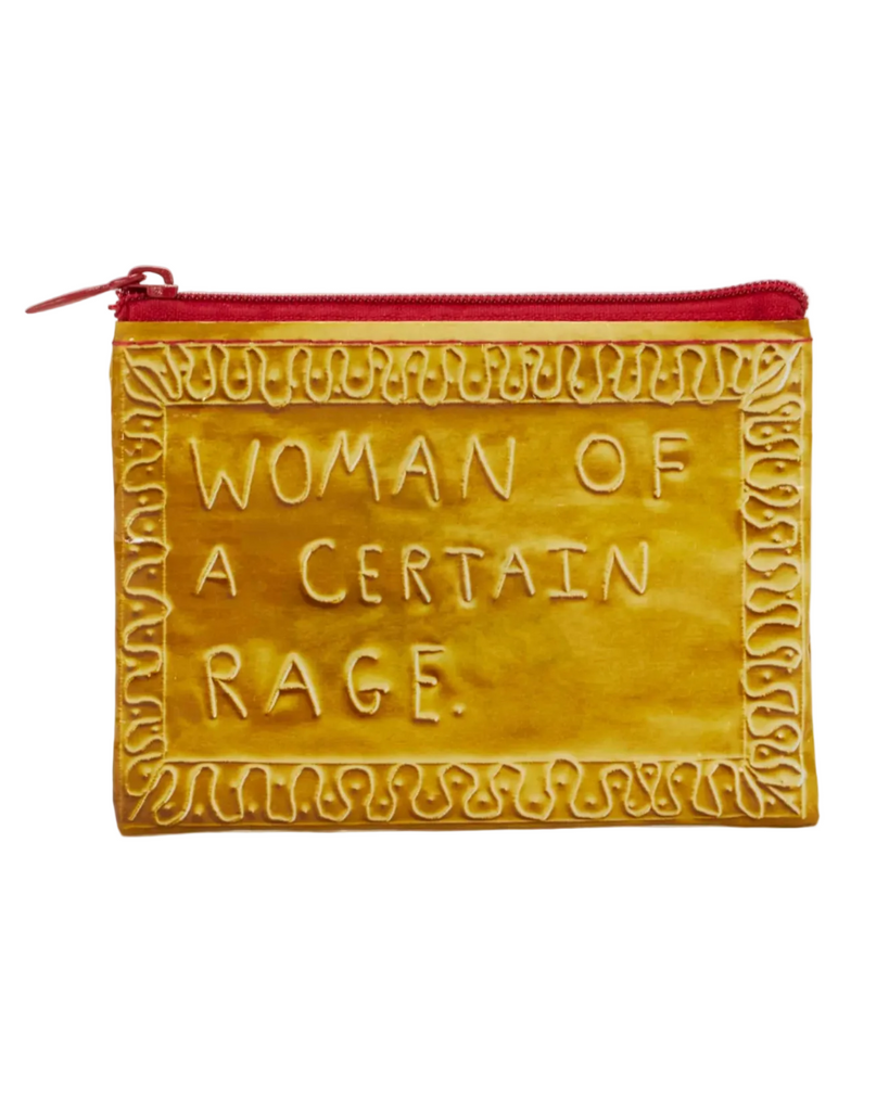 woman of a certain rage coin purse by Blue Q sold by Le Monkey House