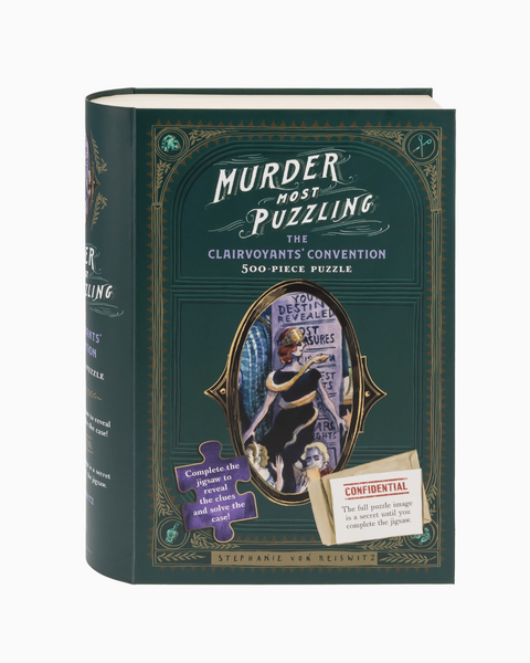 Murder most puzzling who dunnit puzzle - sold by Le Monkey House - Clairvoyants' Convention