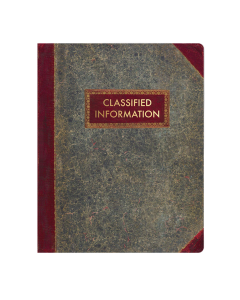 Calssified information notebook journal by The Mincing Mockingbird sold by Le Monkey House
