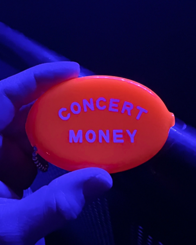 Concert money coin purse pouch vintage retro style by three potato four sold by Le Monkey House