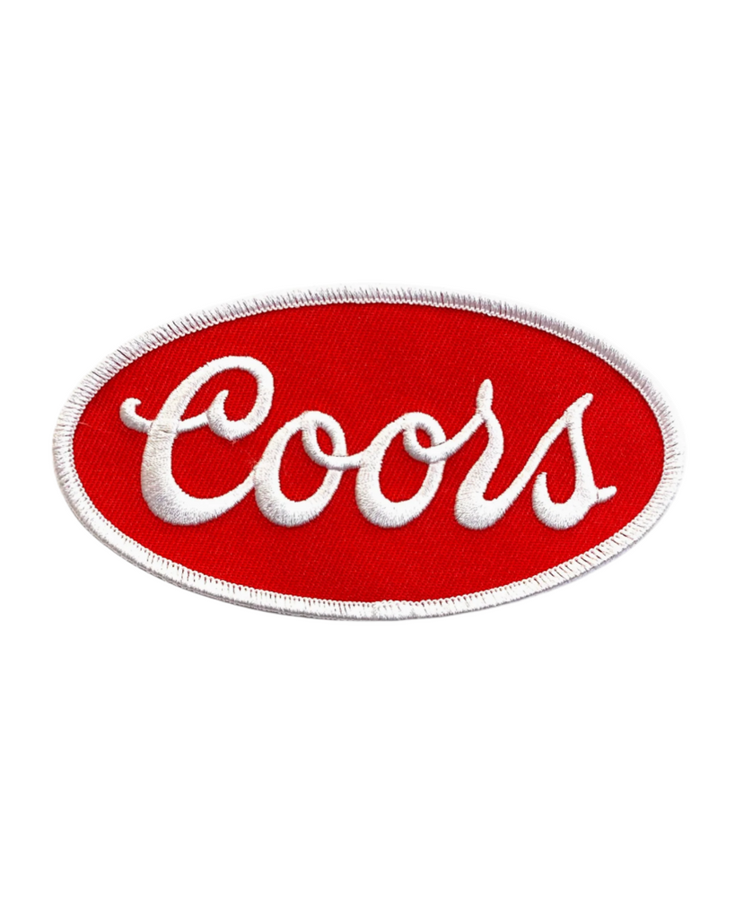 Coors banquet OG oval patch twill embroidered iron on patch by We Big Moto sold by Le Monkey House