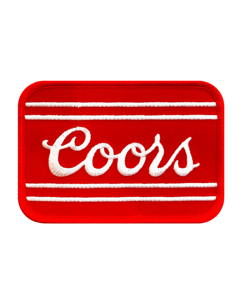 Coors classic embroidered heavy twill iron on patch by We Big Moto sold by Le Monkey House