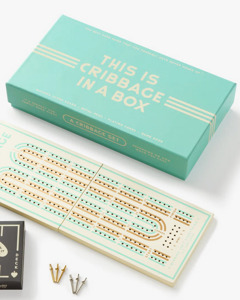 Cribbage in a Box Game Set by Brass Monkey Sold by Le Monkey House