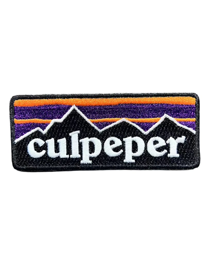 Culpeper Virginia Blue Ridge Mountains iron on embroidered patch designed and sold by Le Monkey House