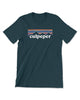 Culpeper mountains, patagonia logo style t shirt designed, printed, and sold by Le Monkey House
